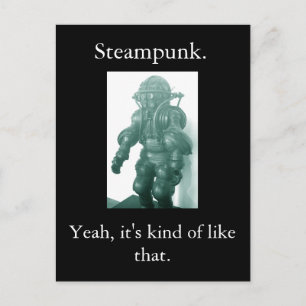 Steampunk. Ja, es ist irgendwie so. Postkarte