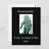 Steampunk. Ja, es ist so. Postkarte (Vorne/Hinten)