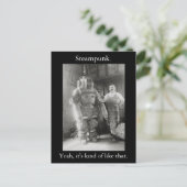 Steampunk. Ja, es ist so. v2 Postkarte (Stehend Vorderseite)