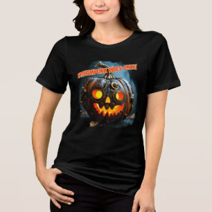 Steampunk-Jack-o'-Laterne Tri-Blend Shirt