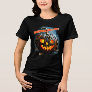 Steampunk-Jack-o'-Laterne Tri-Blend Shirt