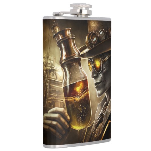 Steampunk Jazz Flachmann (Rechts)