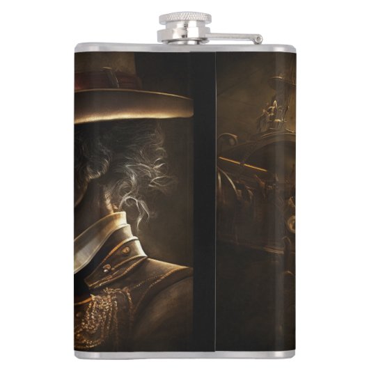 Steampunk Jazz Flachmann (Rückseite)