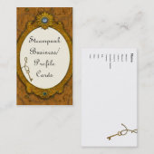 Steampunk Jewel Key Visitenkarten Visitenkarte (Vorne/Hinten)