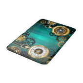 Steampunk Jewelry Watch, wir haben Green Backgroun Badematte (Schrägansicht)