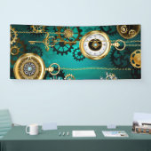 Steampunk Jewelry Watch, wir haben Green Backgroun Banner (Messe)