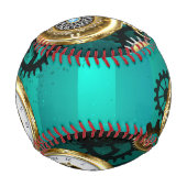 Steampunk Jewelry Watch, wir haben Green Backgroun Baseball (Vorderseite)