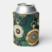 Steampunk Jewelry Watch, wir haben Green Backgroun Dosenkühler (Kanne Rückseite)