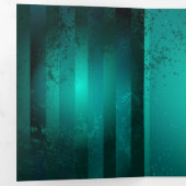 Steampunk Jewelry Watch, wir haben Green Backgroun Dreifach Gefaltete Karte (Innen Erste Seite)