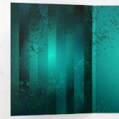 Steampunk Jewelry Watch, wir haben Green Backgroun Dreifach-gefaltete Programmkarte (Innen Erste Seite)