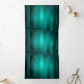 Steampunk Jewelry Watch, wir haben Green Backgroun Dreifach Gefaltete Urlaubskarte (Innenseite)