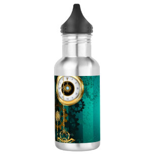 Steampunk Jewelry Watch, wir haben Green Backgroun Edelstahlflasche