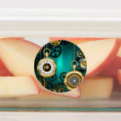 Steampunk Jewelry Watch, wir haben Green Backgroun Etiketten (Befestigt)