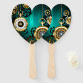 Steampunk Jewelry Watch, wir haben Green Backgroun Fächer (Vorne und Hinten)