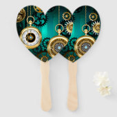 Steampunk Jewelry Watch, wir haben Green Backgroun Fächer (Vorne und Hinten)