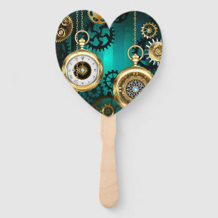 Steampunk Jewelry Watch, wir haben Green Backgroun Fächer