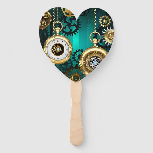 Steampunk Jewelry Watch, wir haben Green Backgroun Fächer (Vorderseite)