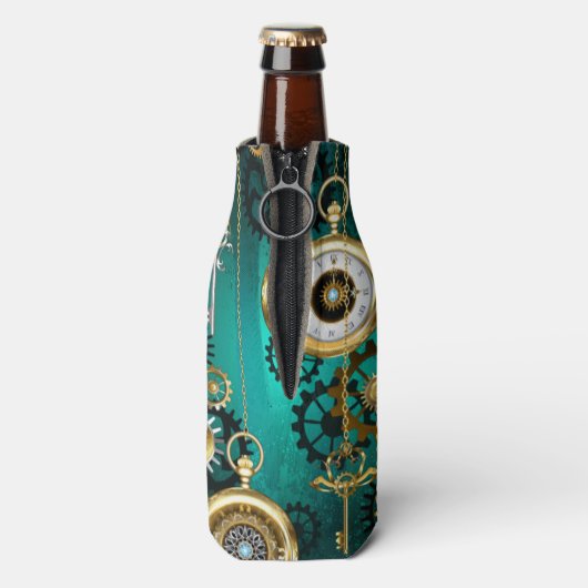 Steampunk Jewelry Watch, wir haben Green Backgroun Flaschenkühler (Flasche Rückseite)