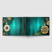 Steampunk Jewelry Watch, wir haben Green Backgroun Gästebuch (Voll)