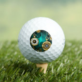 Steampunk Jewelry Watch, wir haben Green Backgroun Golfball (Insitu T-Shirt)