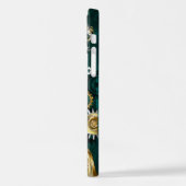 Steampunk Jewelry Watch, wir haben Green Backgroun iPhone Hülle (Linke Seite)