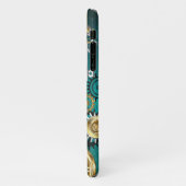 Steampunk Jewelry Watch, wir haben Green Backgroun iPhone Hülle (Linke Seite)