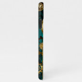 Steampunk Jewelry Watch, wir haben Green Backgroun iPhone Hülle (Rechte Seite)