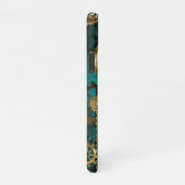 Steampunk Jewelry Watch, wir haben Green Backgroun iPhone Hülle (Rechte Seite)