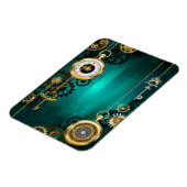 Steampunk Jewelry Watch, wir haben Green Backgroun Magnet (Linke Seite)
