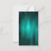 Steampunk Jewelry Watch, wir haben Green Backgroun Mitteilungskarte (Rückseite)