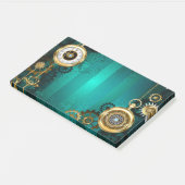 Steampunk Jewelry Watch, wir haben Green Backgroun Post-it Klebezettel (angewinkelt)