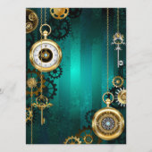 Steampunk Jewelry Watch, wir haben Green Backgroun Programm (Vorderseite)