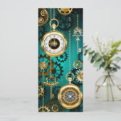 Steampunk Jewelry Watch, wir haben Green Backgroun Programm (Stehend Vorderseite)