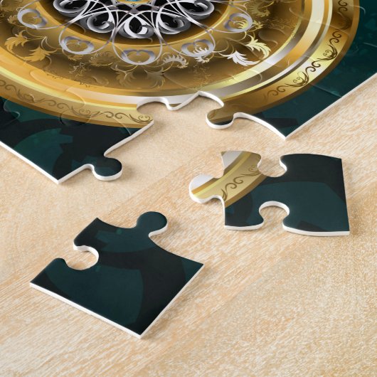 Steampunk Jewelry Watch, wir haben Green Backgroun Puzzle (Seite)