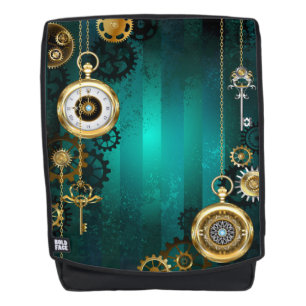 Steampunk Jewelry Watch, wir haben Green Backgroun Rucksack