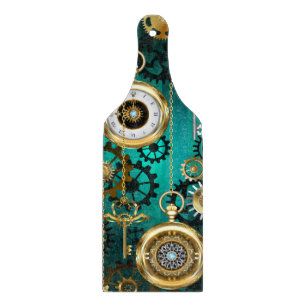 Steampunk Jewelry Watch, wir haben Green Backgroun Schneidebrett