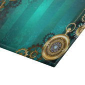 Steampunk Jewelry Watch, wir haben Green Backgroun Schneidebrett (Ecke)