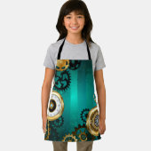 Steampunk Jewelry Watch, wir haben Green Backgroun Schürze (Insitu)