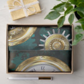 Steampunk Jewelry Watch, wir haben Green Backgroun Seidenpapier (Geschenk)