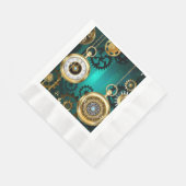 Steampunk Jewelry Watch, wir haben Green Backgroun Serviette (Ecke)