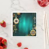 Steampunk Jewelry Watch, wir haben Green Backgroun Serviette (Beispiel)