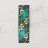 Steampunk Jewelry Watch, wir haben Green Backgroun Terminkarte (Außenseite Aufgefaltet)