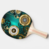 Steampunk Jewelry Watch, wir haben Green Backgroun Tischtennis Schläger (Seitenansicht)