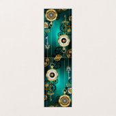 Steampunk Jewelry Watch, wir haben Green Backgroun Visitenkarten (Außenseite Aufgefaltet)