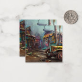 Steampunk Junk Yard Mitteilungskarte (Vorderseite/Rückseite Beispiel)