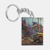 Steampunk Junk Yard Schlüsselanhänger (Vorderseite links)