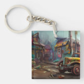 Steampunk Junk Yard Schlüsselanhänger (Vorderseite)