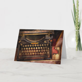 Steampunk - Just an ordinary typewriter Karte