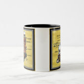 Steampunk Kaffee-Butler-Tasse Zweifarbige Tasse (Mittel)