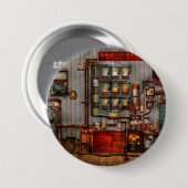 Steampunk - Kaffee - die Firmenkaffeemaschine Button (Vorne & Hinten)